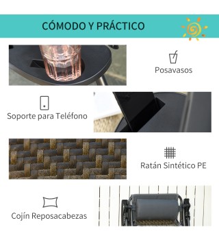 Tumbona Plegable
