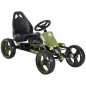 Go-Kart a Pedales para Niños de +3 Años Coche de Pedales con Embrague Freno Asiento Ajustable Carga Máx. 35 kg 105x54x61 cm Verd