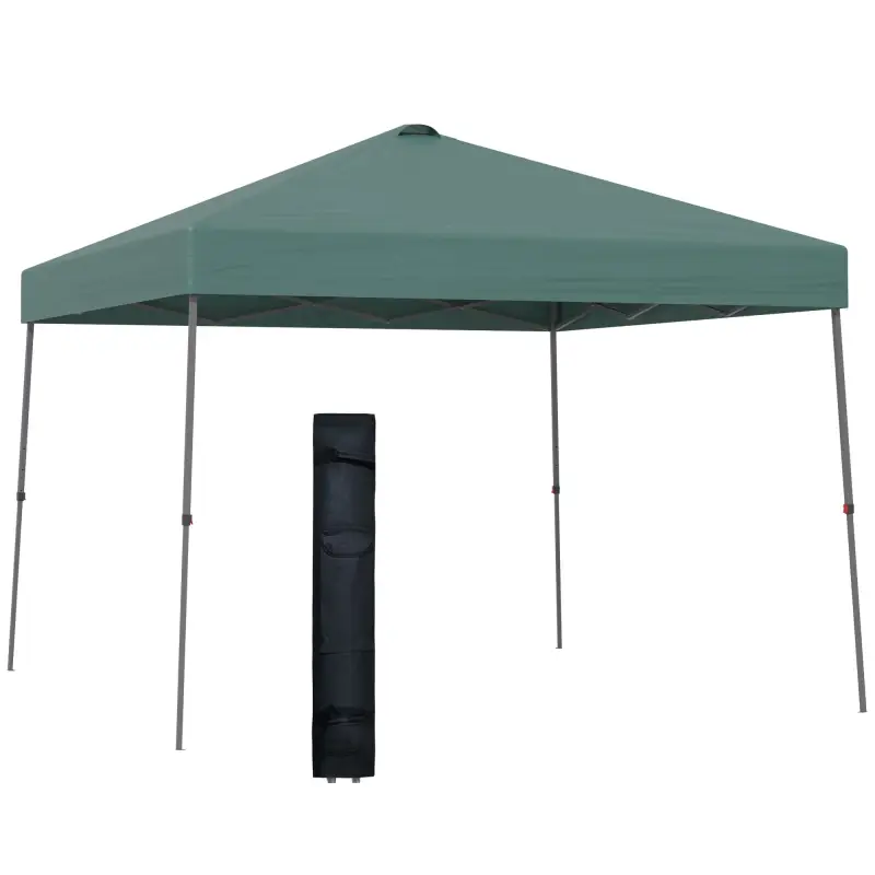 Cenador Plegable 3x3m Carpa de Jardín con Bolsa de Transporte con Ruedas Impermeable y Marco de Acero Gazebo para Exterior Fiest