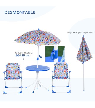 Juego de Muebles de Jardín para Niños