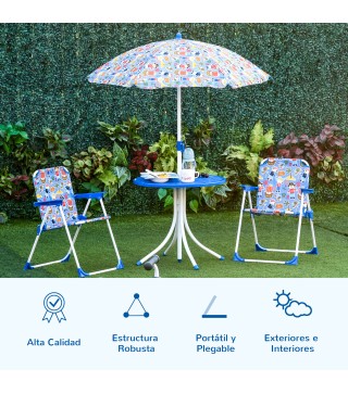Juego de Muebles de Jardín para Niños