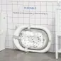 Bañera Plegable para Bebé Recién Nacido hasta 3 Años 81,5x50,5x23,5 cm con Tapón Termosensible Cojín Gris