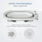 Bañera Plegable para Bebé Recién Nacido hasta 3 Años 81,5x50,5x23,5 cm con Tapón Termosensible Cojín Gris
