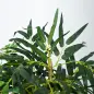 Bambú Artificial 150cm con Maceta Árbol Planta Sintética Realista Decorativa para Casa Oficina Ø18x150 cm Verde