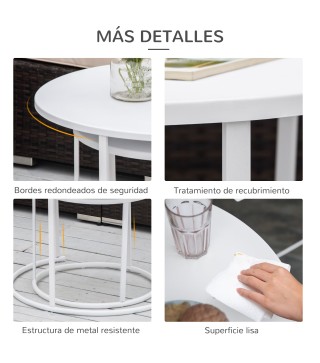 Juego de 2 Mesas Auxiliares
