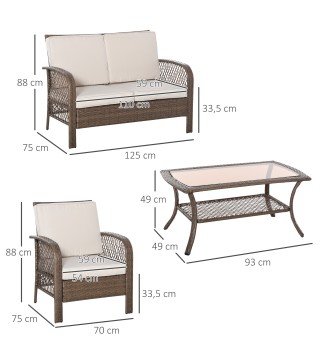 Muebles de Jardín de Ratán