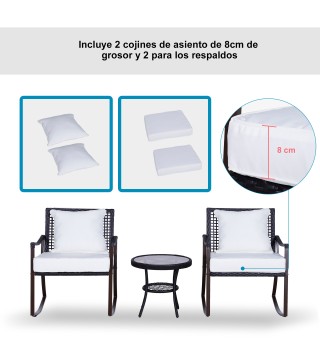 Conjunto de Muebles de Ratán