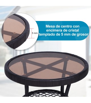 Conjunto de Muebles de Ratán