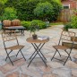 Conjunto de Mesa y 2 Sillas de Ratán Conjunto de Mesa y 2 Sillas de Ratán
