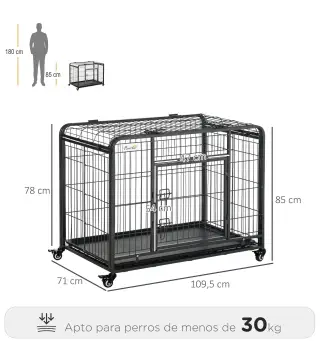 Jaula de Metal para Perros