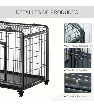 Jaula de Metal para Perros