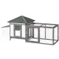 Gallinero de Madera Exterior, Jaula para Gallinas con Nidos, Corral, Bandeja Extraíble, Tapa Abatible, 196x76x97 cm, Gris Gallinero de Madera Exterior, Jaula para Gallinas con Nidos, Corral, Bandeja Extraíble, Tapa Abatible, 196x76x97 cm, Gris