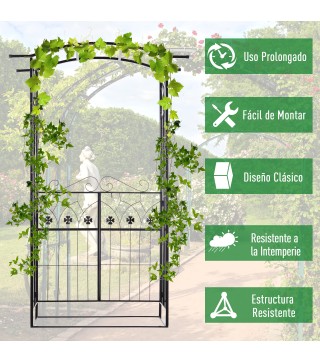 Arco de Jardín con Puerta