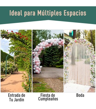 Arco de Jardín con Puerta