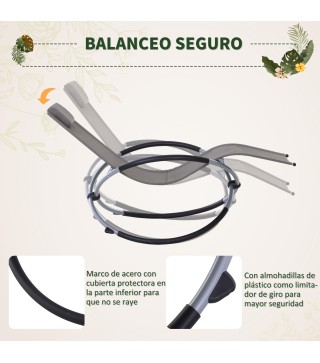 Tumbona Mecedora de Jardín