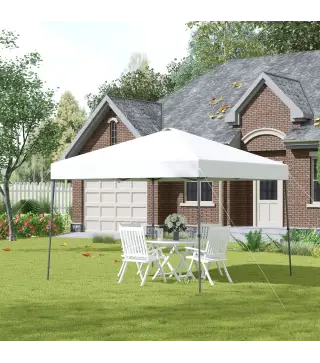 Cenador Plegable 3x3m Carpa de Jardín con Bolsa de Transporte con Ruedas Impermeable y Marco de Acero Gazebo para Exterior Fiest