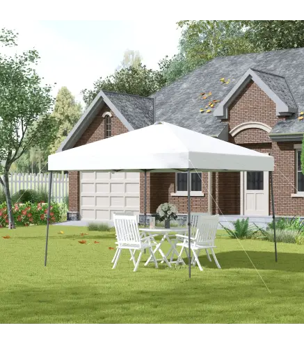 Cenador Plegable 3x3m Carpa de Jardín con Bolsa de Transporte con Ruedas Impermeable y Marco de Acero Gazebo para Exterior Fiest