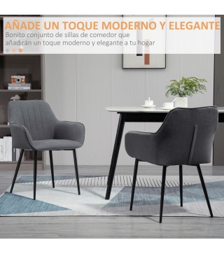 Juego de 2 Sillas de Comedor