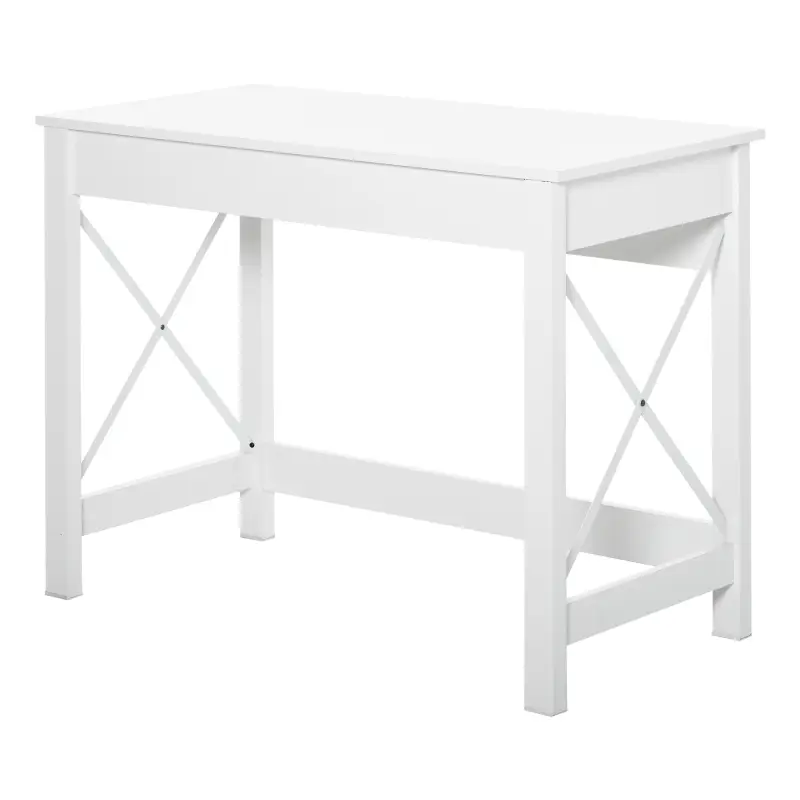 Mesa Escritorio Estilo Moderno Escritorio Fácil de Montar Mesa de Ordenador para Oficina Dormitorio Estudio 105x50x76 cm Blanco