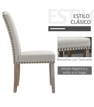 Juego de 2 Sillas de Comedor