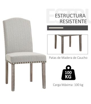Juego de 2 Sillas de Comedor