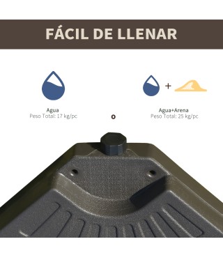 Base de Peso para Sombrilla