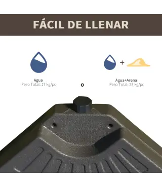 Base de Peso para Sombrilla