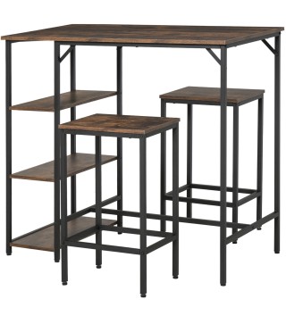 Set de Mesa de Bar y Taburetes