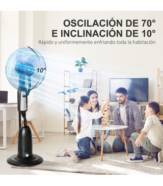 Ventilador de Pie con Nebulizador