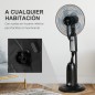 Ventilador de Pie con Nebulizador
