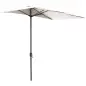 Sombrilla Rectangular 230x130x245 cm Parasol para Pared Media Sombrilla con Manivela Protección UV 30+ Impermeable Tela Poliéste