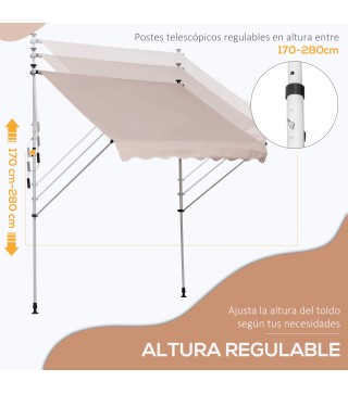 Toldo Manual Retráctil