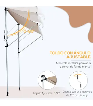 Toldo Manual Retráctil