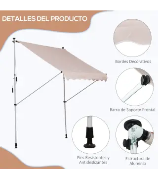 Toldo Manual Retráctil