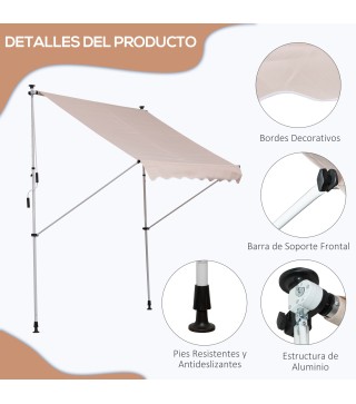 Toldo Manual Retráctil