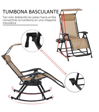 Silla Mecedora de Jardín