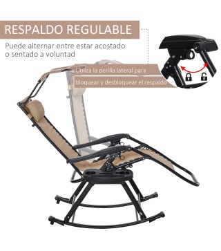 Silla Mecedora de Jardín