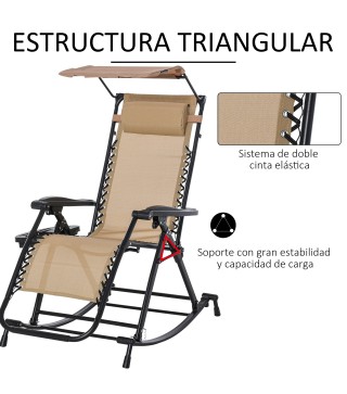 Silla Mecedora de Jardín