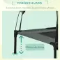 Cama Elevada para Mascotas Portátil con Toldo Extraíble Tela Transpirable al Aire Libre para Interior y Exterior 122x92x108 cm G