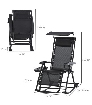 Silla Mecedora de Jardín