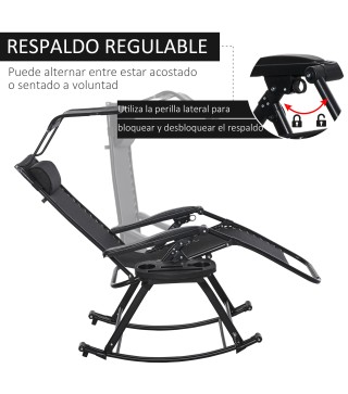 Silla Mecedora de Jardín