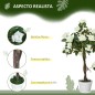 Árbol de Rosa Blanca Artificial