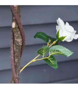 Árbol de Rosa Blanca Artificial