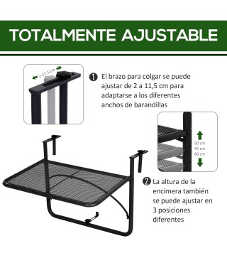 Mesa Colgante de Balcón