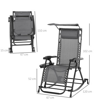 Silla Mecedora de Jardín