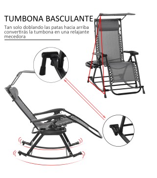 Silla Mecedora de Jardín