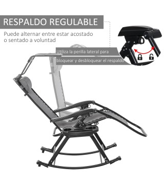 Silla Mecedora de Jardín