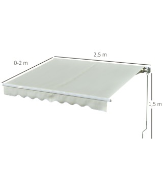 Toldo Manual Retráctil
