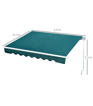 Toldo Manual Retráctil