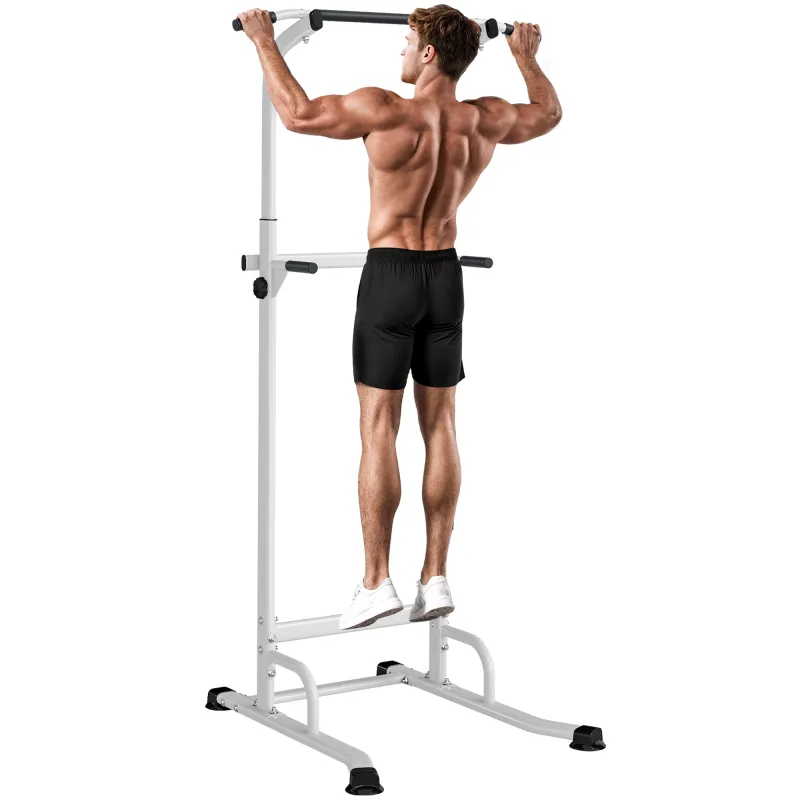 Barra de Dominadas Altura Regulable Estación de Fondos Resistente para Gimnasio en Casa Entrenamiento de Fuerza Blanco Barra de Dominadas Altura Regulable Estación de Fondos Resistente para Gimnasio en Casa Entrenamiento de Fuerza Blanco